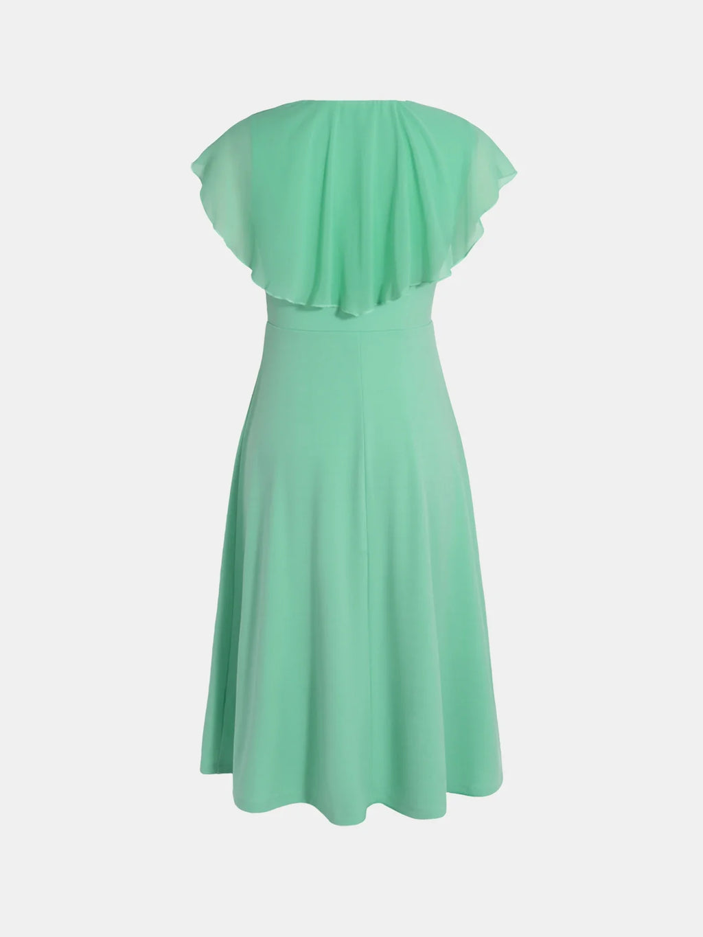 Mint Green V-Neck Midi Dress Delvore