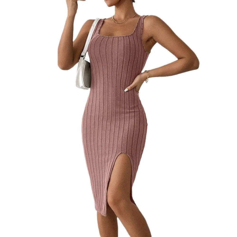Ribbed Bodycon Tank Midi Dress Delvore