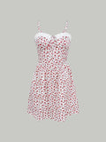 Floral Lace Trim Mini Dress Delvore