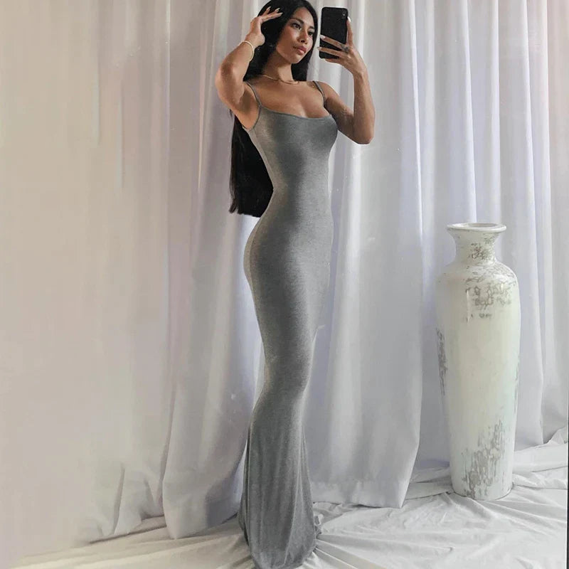 Strapless Bodycon Maxi Dress Delvore